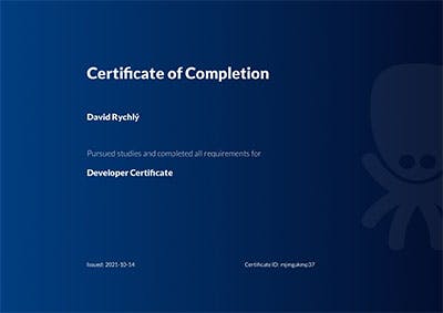 Certificate - Developer Certificate - Keboola Academy